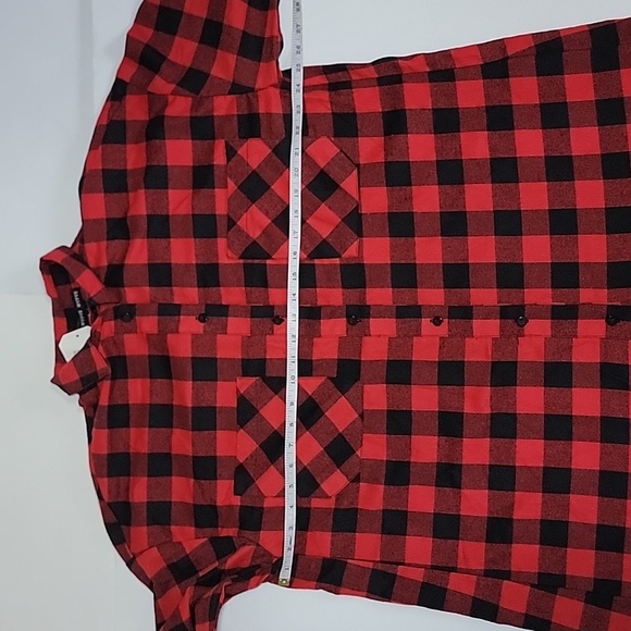 CUPCAKE COUTURE HYFVE  OVERSIZED FLANNEL TUNIC/SIZE M. - Picture 4 of 13